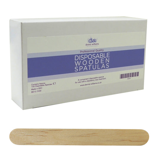Dennis Williams Disposable Wooden Spatulas 100 Pack