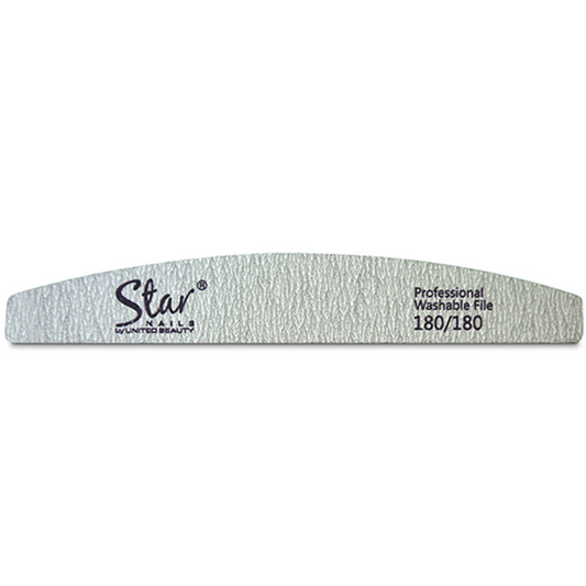 Star Nails Half Moon Nail Files Zebra 180/180 4 Pack