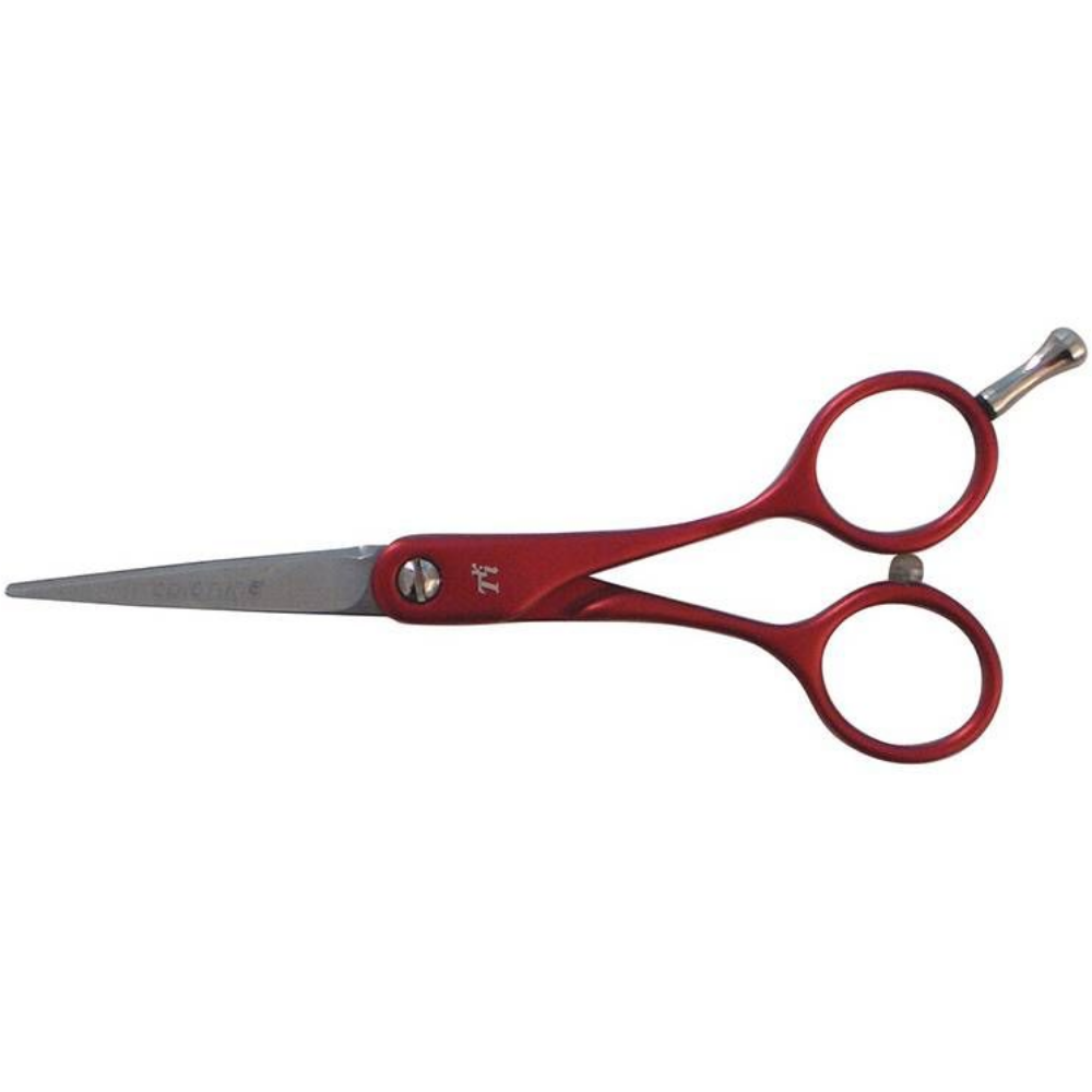 TRI Colour Line Classic Straight Scissors Red 5 Inch