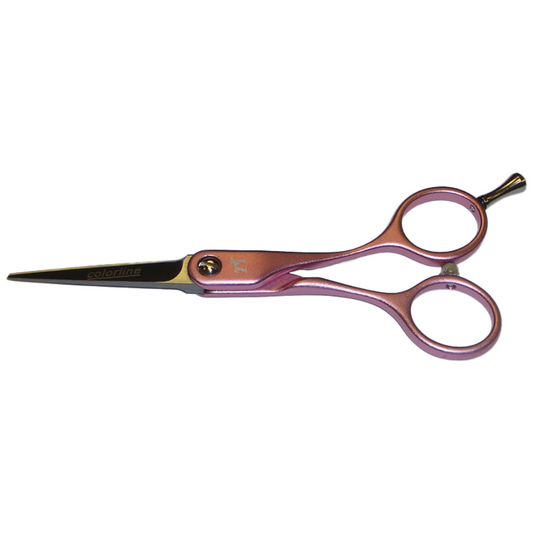 TRI Colour Line Classic Straight Scissors Pink 5 Inch