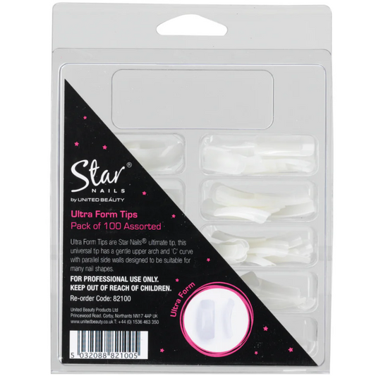 Star Nails Ultra Form Tips Assorted 100 Pack