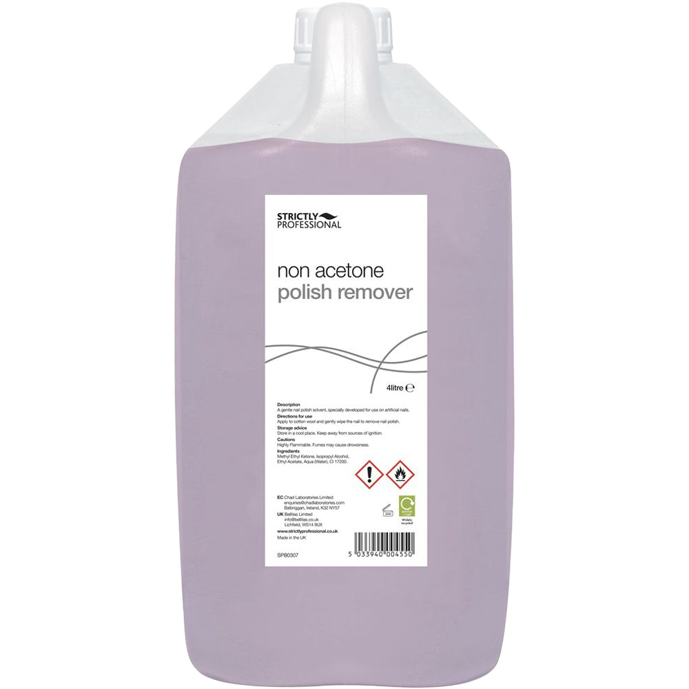 Strictly Professional Non Acetone Nail Polish Remover 4000ml