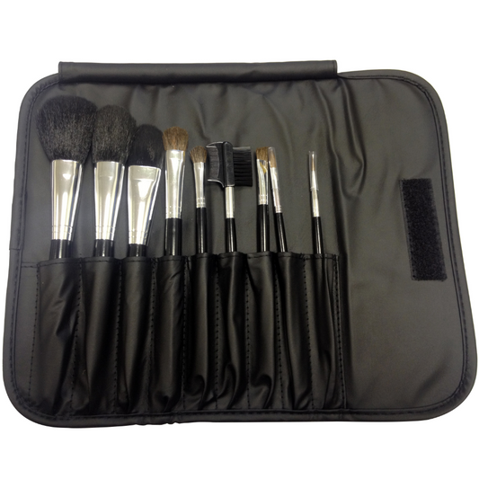 Dennis Williams Brush Set With Roll 9 Piece