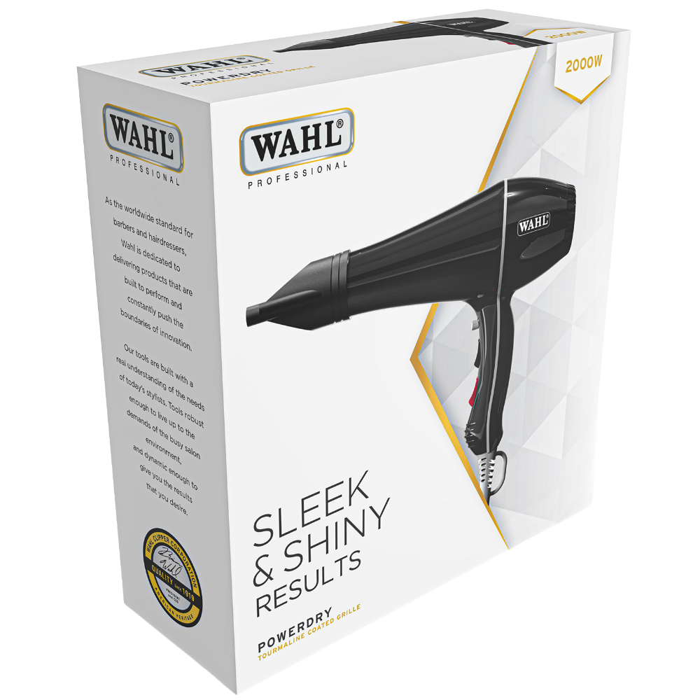 Wahl Professional Powerdry Hair Dryer 2000W Black