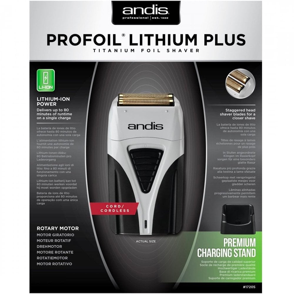 Andis ProFoil Lithium Plus Titanium Foil Shaver