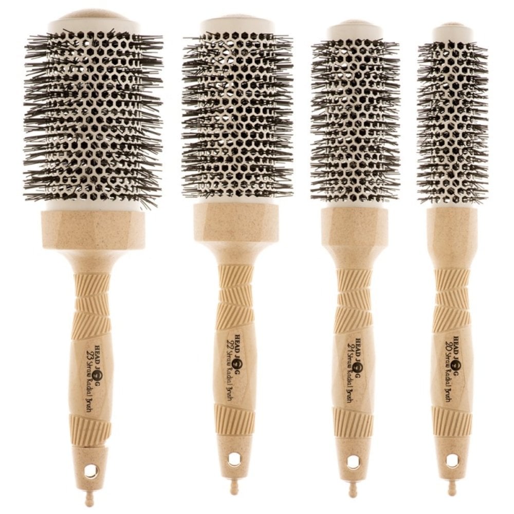 Head Jog Straw Radial Brush Set